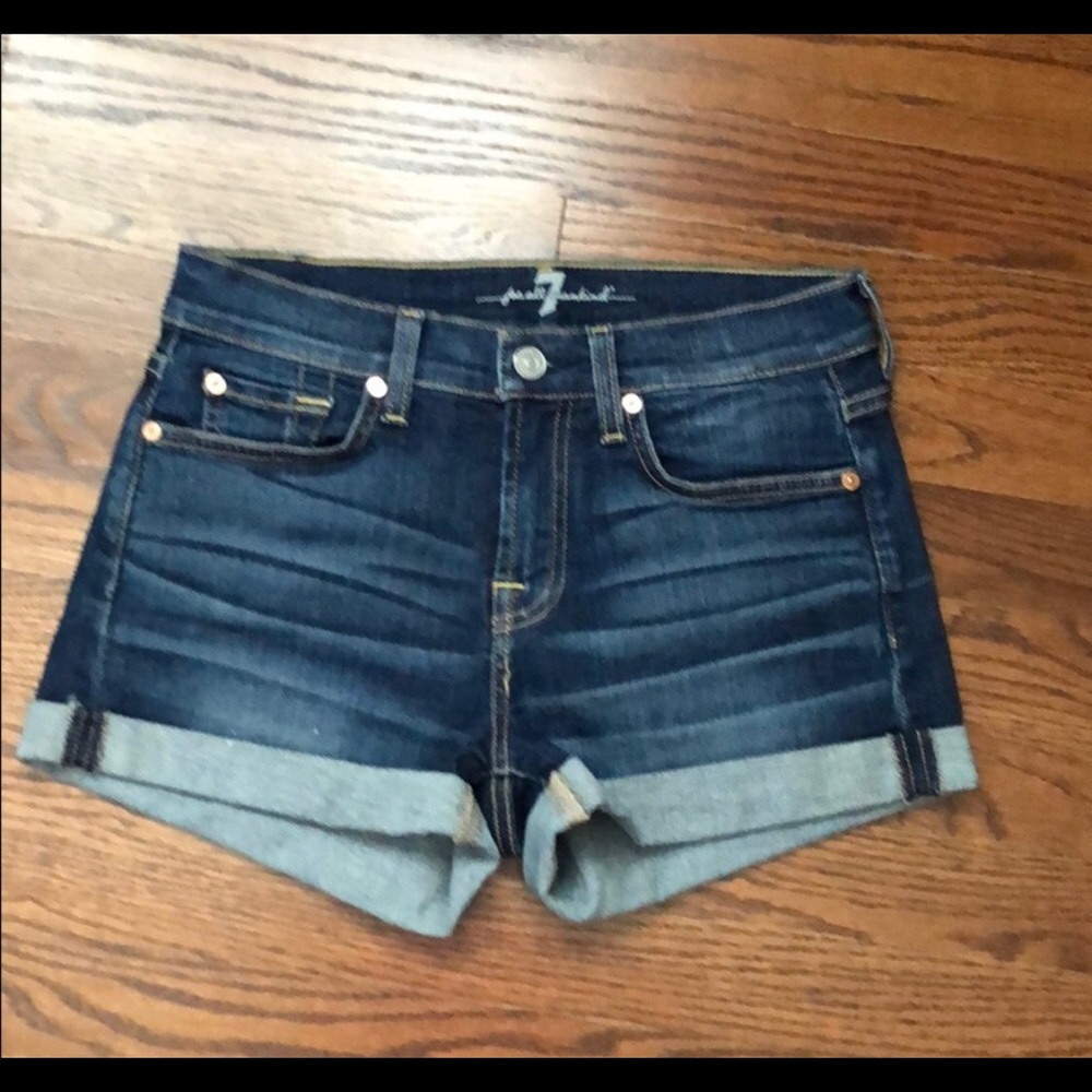 7 for all mankind jean shorts - size 24